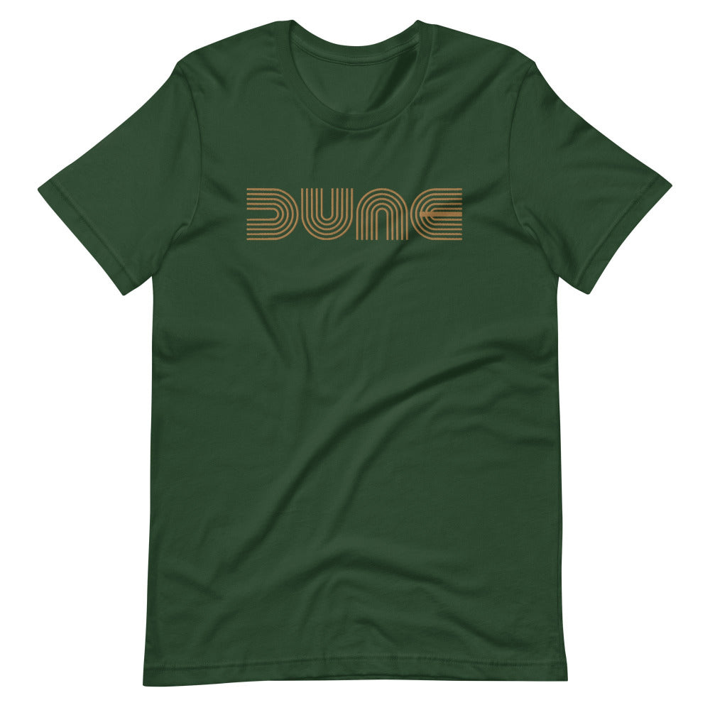 Dune Unisex TShirt with Gold Stitch Embroidery - Forest Color - https://ascensionemporium.net