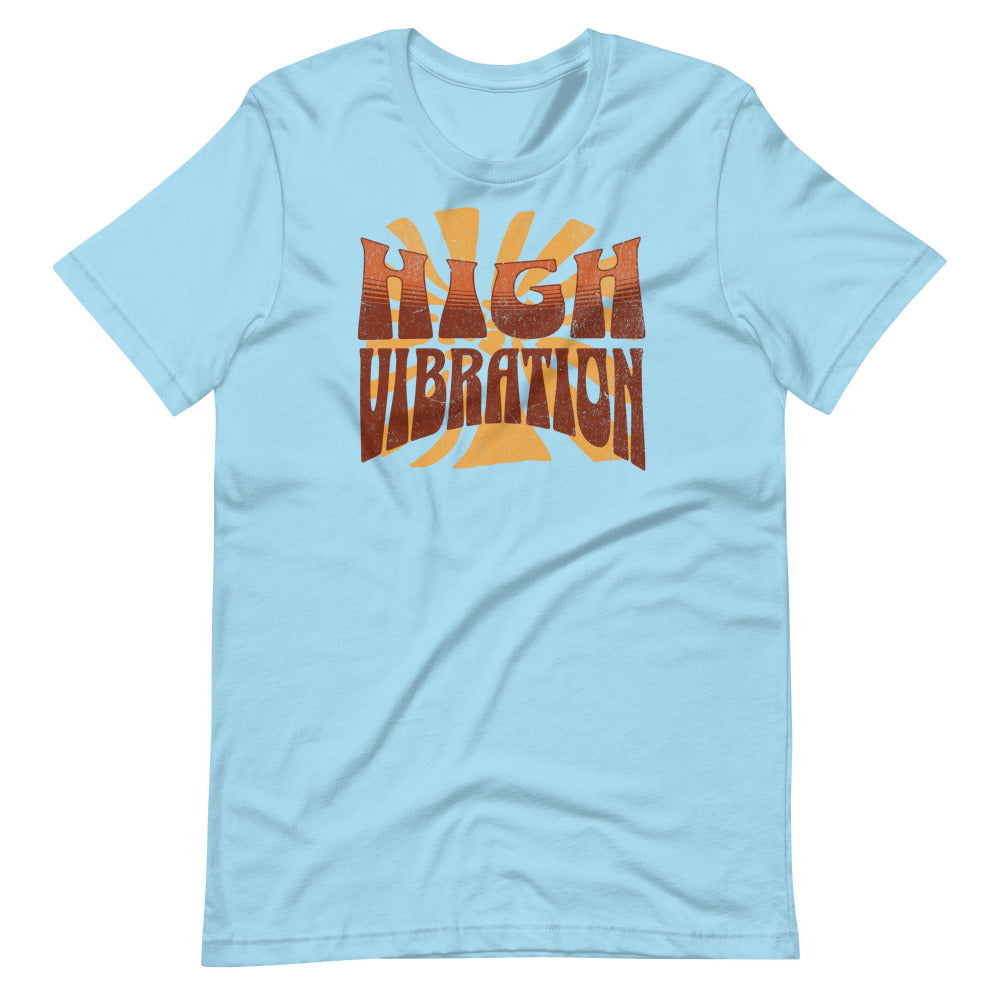 High Vibration TShirt - Ocean Blue Color - https://ascensionemporium.net