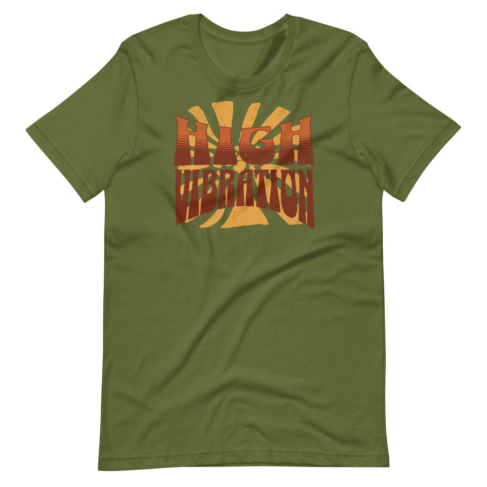 High Vibration TShirt - Olive Color - https://ascensionemporium.net