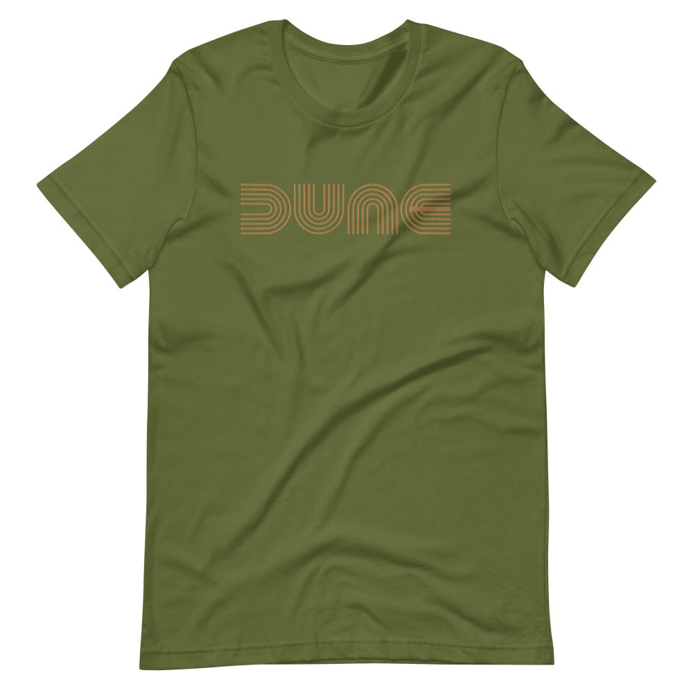 Dune Unisex TShirt with Gold Stitch Embroidery - Olive Color - https://ascensionemporium.net