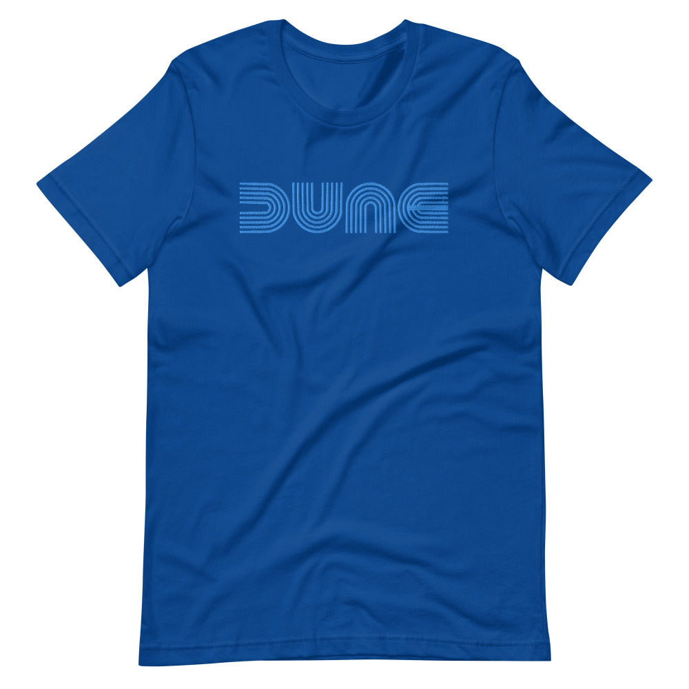 Dune Unisex TShirt with Blue Stitch Embroidery - True Royal Color - https://ascensionemporium.net