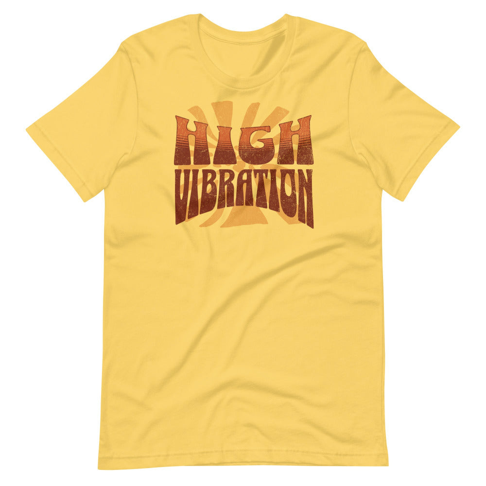 High Vibration TShirt - Yellow Color - https://ascensionemporium.net