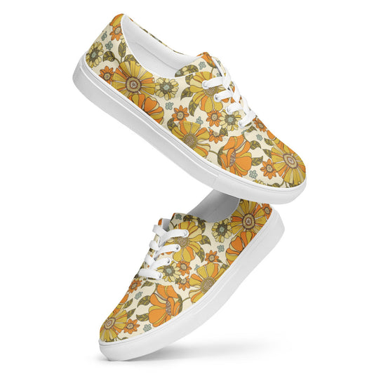 Golden Meadows Floral Women's Sneakers - https://ascensionemporium.net