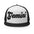 Gemini Zodiac Embroidered Flat Bill Trucker Hat - Black/White/Black Color - https://ascensionemporium.net