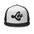 Leo Zodiac Embroidered Flat Bill Trucker Hat - Black/White/Black Color - https://ascensionemporium.net