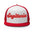 Sagittarius Zodiac Embroidered Flat Bill Trucker Hat - Red/White/Red Color - https://ascensionemporium.net