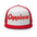 Capricorn Zodiac Embroidered Flat Bill Trucker Hat - Red/White/Red Color - https://ascensionemporium.net
