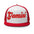Gemini Zodiac Embroidered Flat Bill Trucker Hat - Red/White/Red Color - https://ascensionemporium.net