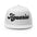 Aquarius Zodiac Embroidered Flat Bill Trucker Hat - White Color - https://ascensionemporium.net