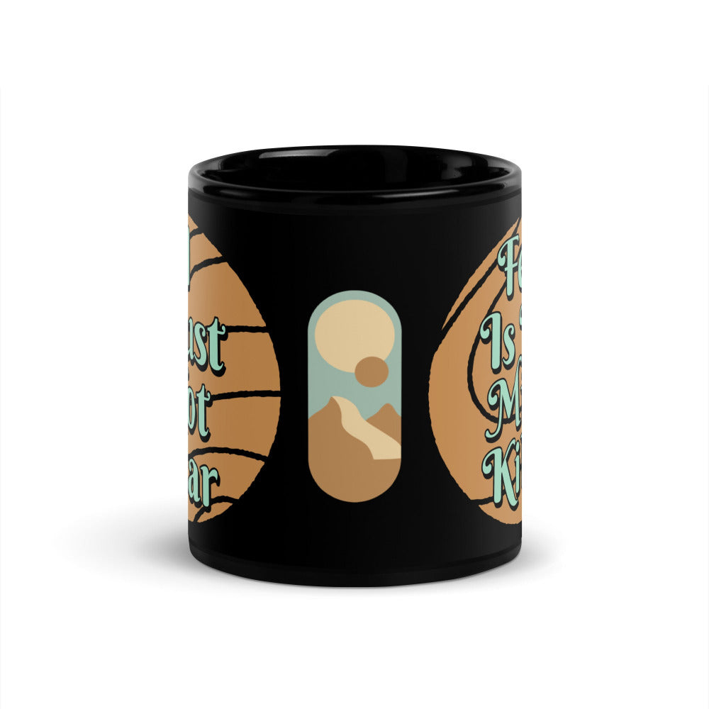 I Must Not Fear, Fear Is The Mindkiller 11 oz Mug - Black Ceramic - https://ascensionemporium.net
