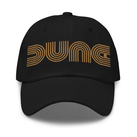 Dune Geometric Embroidered Cap - Black Color - https://ascensionemporium.net