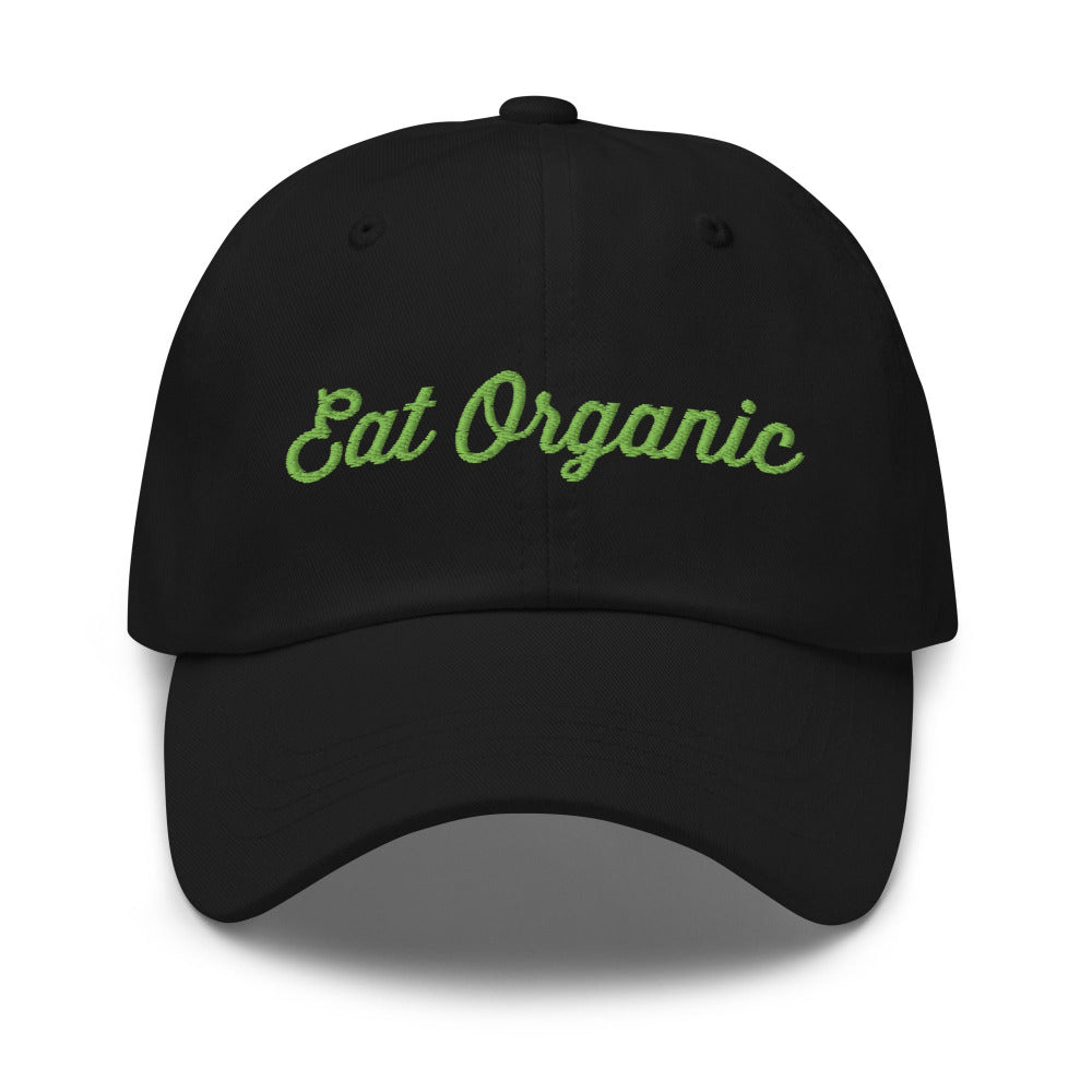 Eat Organic Cap - Black Color - https://ascensionemporium.net 