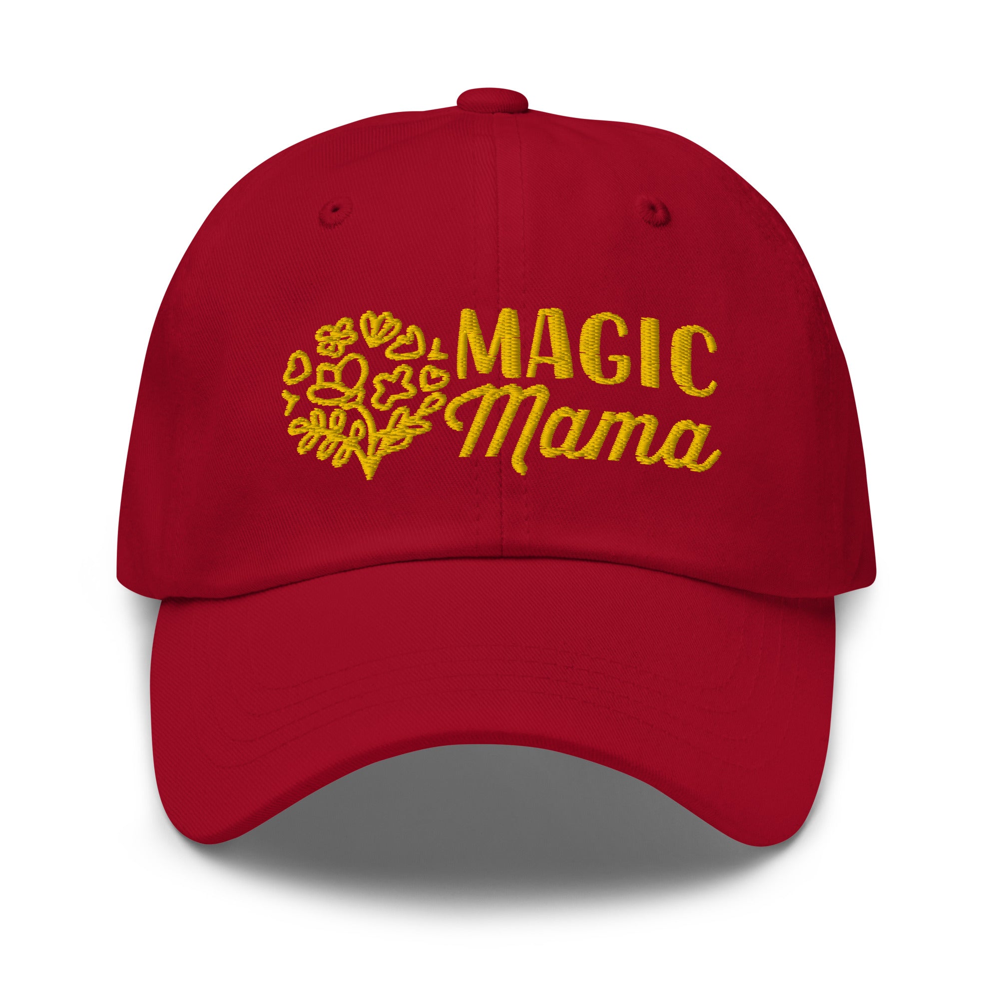 Magic Mama Embroidered Cap - Cranberry Color - https://ascensionemporium.net