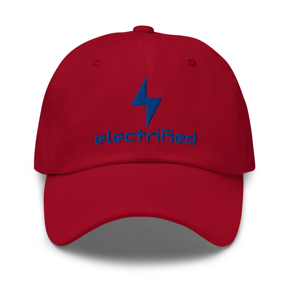 Electrified Embroidered Cap - Cranberry Color - https://ascensionemporium.net
