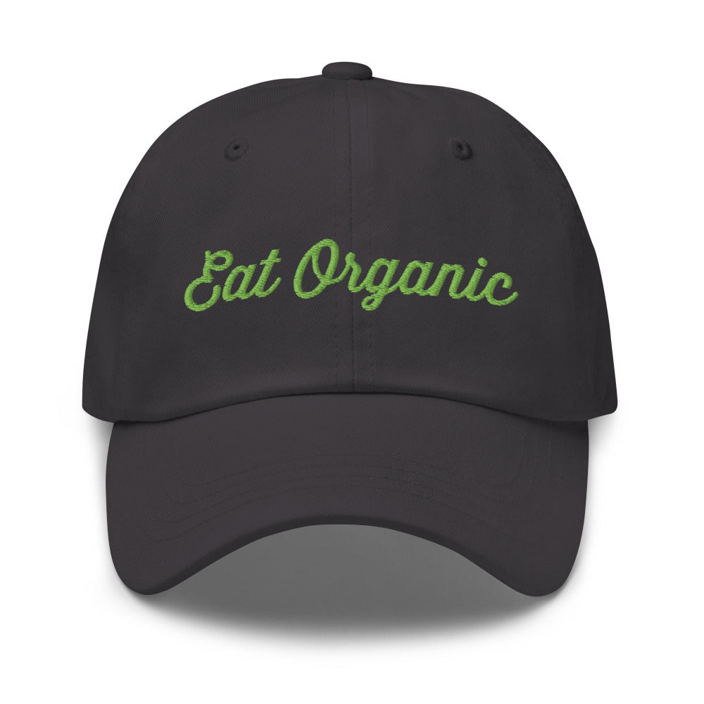 Eat Organic Cap - Dark Grey Color - https://ascensionemporium.net 