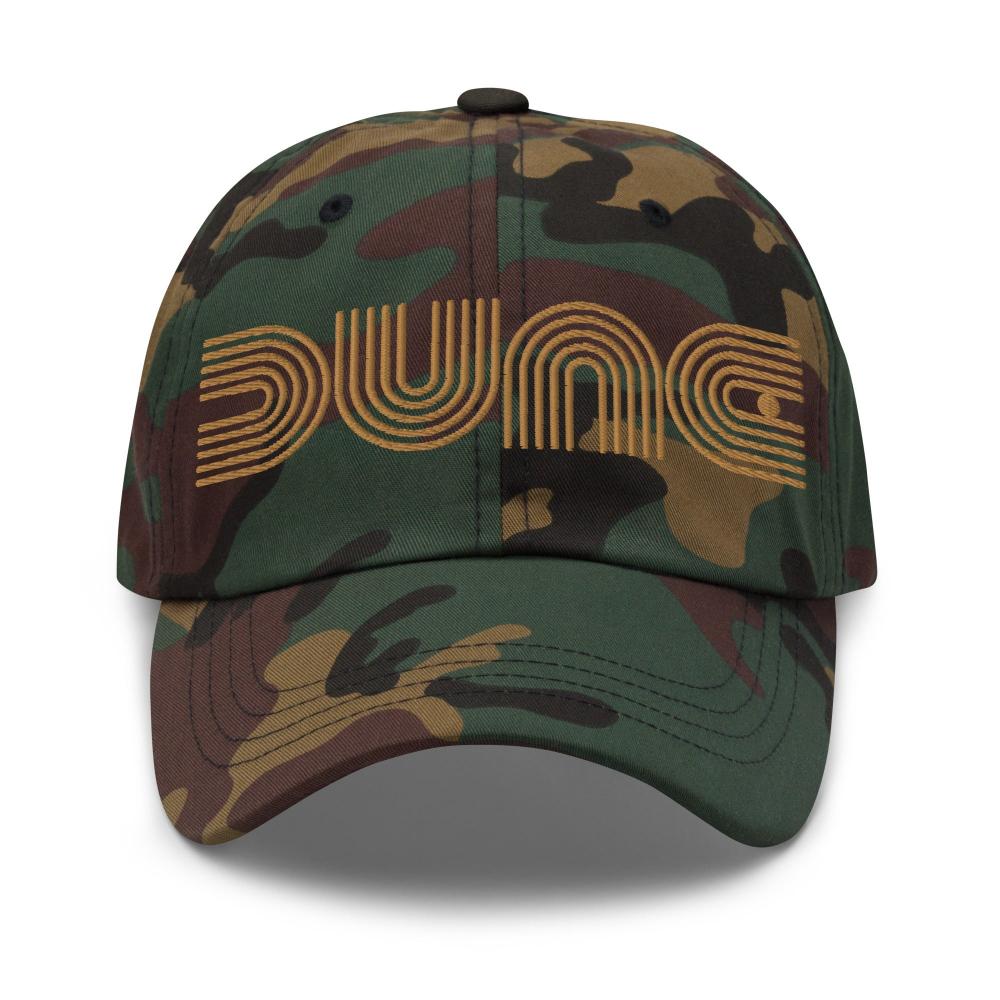 Dune Geometric Embroidered Cap - Green Camo Color - https://ascensionemporium.net