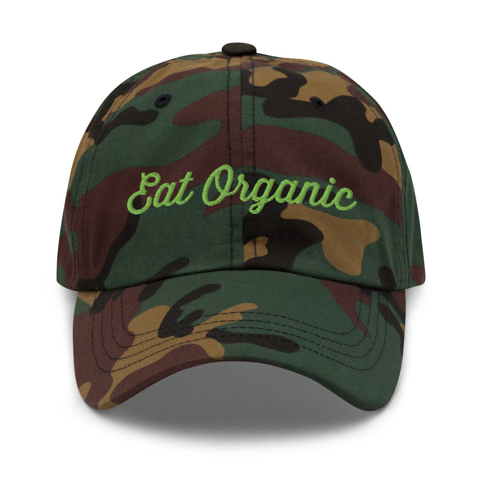 Eat Organic Cap - Green Camo Color - https://ascensionemporium.net 