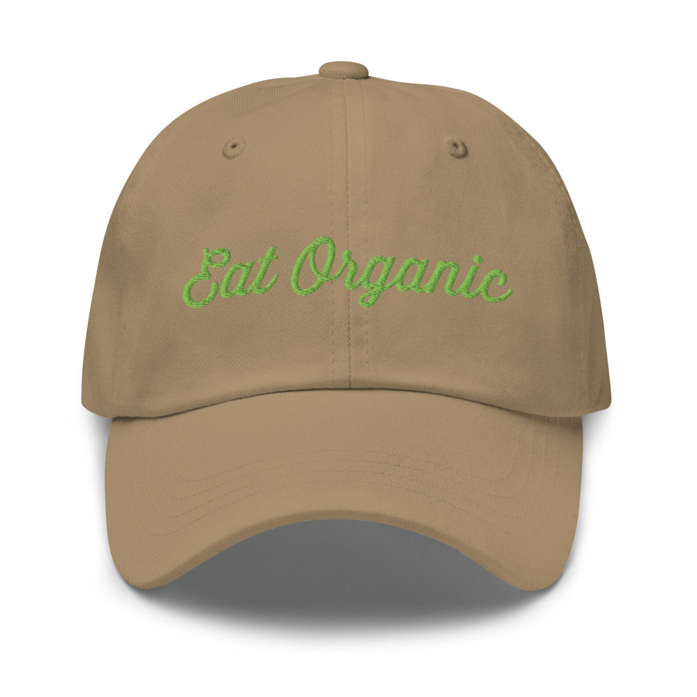 Eat Organic Cap - Khaki Color - https://ascensionemporium.net 