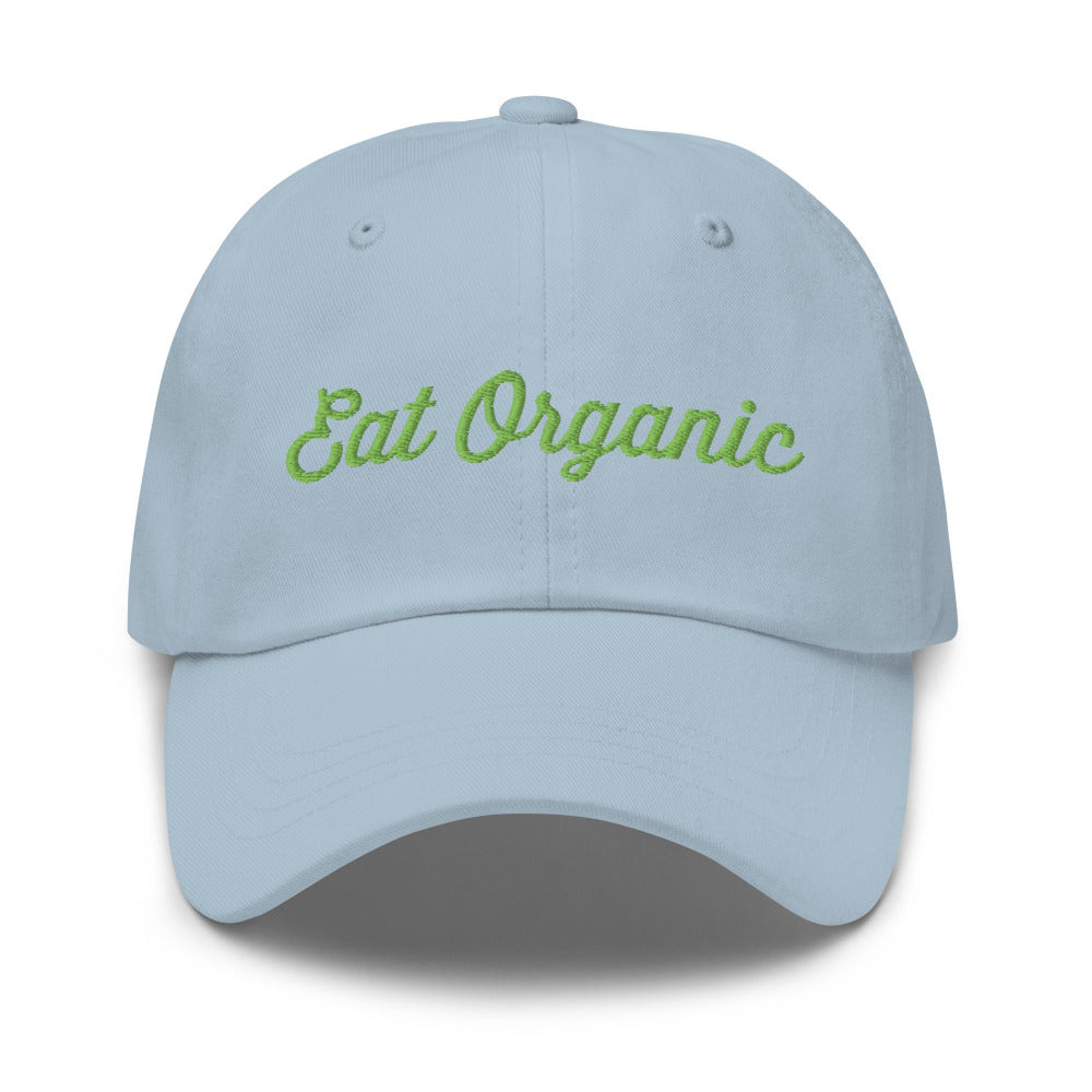 Eat Organic Cap - Light Blue Color - https://ascensionemporium.net 
