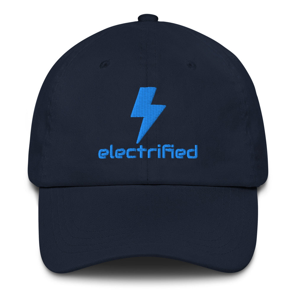 Electrified Embroidered Cap - Navy Color - https://ascensionemporium.net
