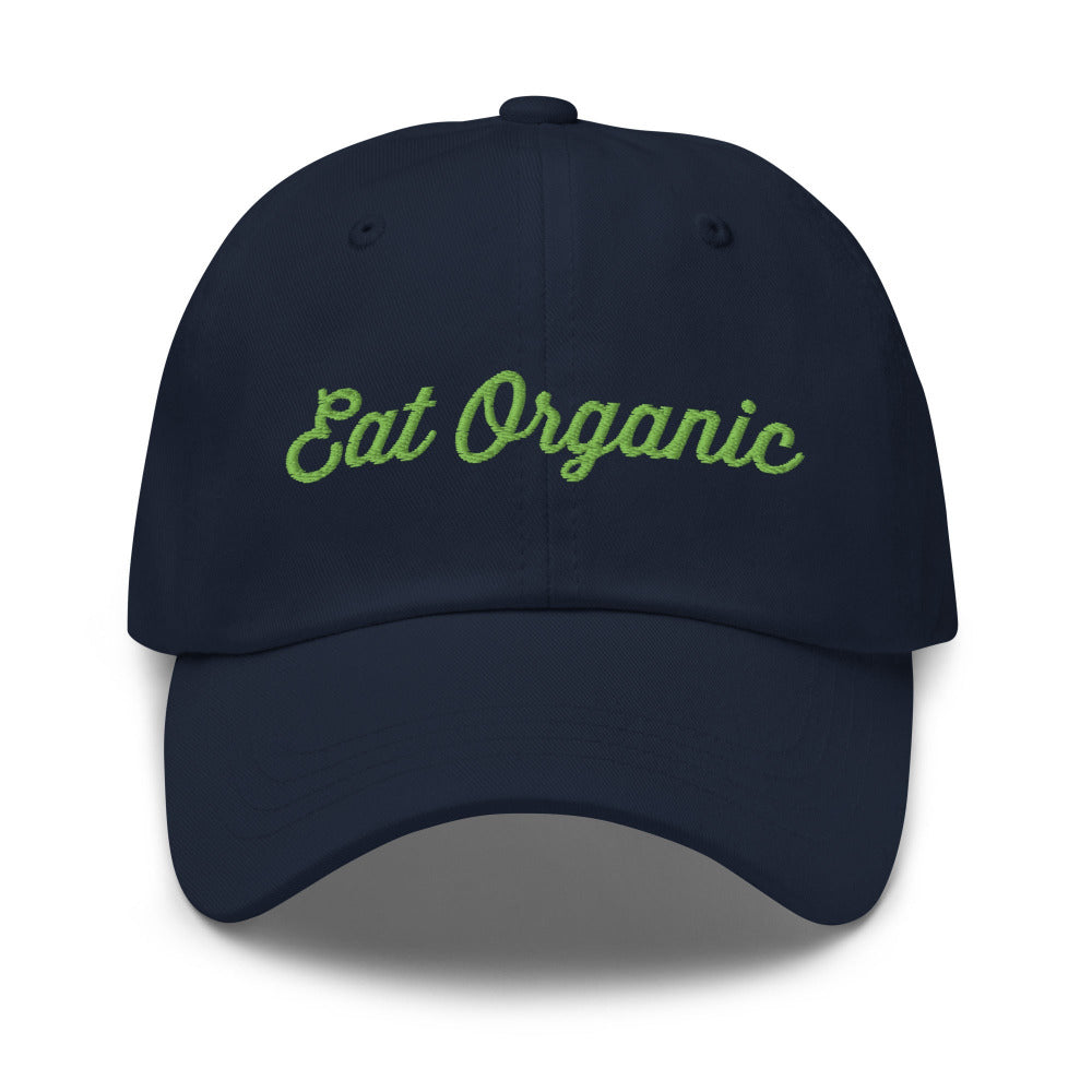 Eat Organic Cap - Navy Color - https://ascensionemporium.net 