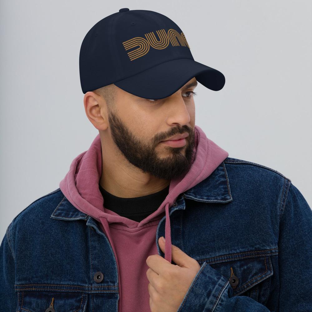 Dune Geometric Embroidered Cap - Navy Color - https://ascensionemporium.net
