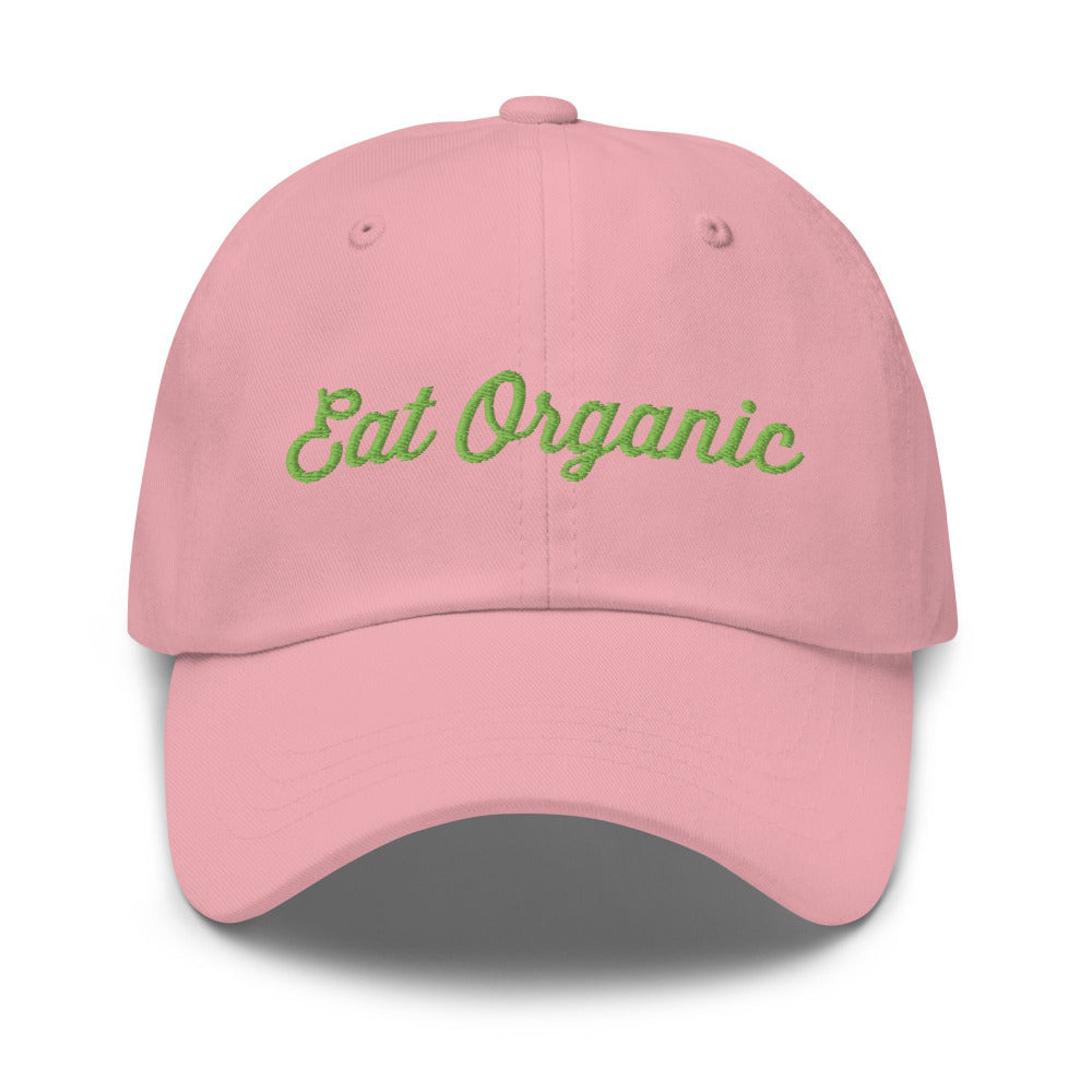 Eat Organic Cap - Pink Color - https://ascensionemporium.net 