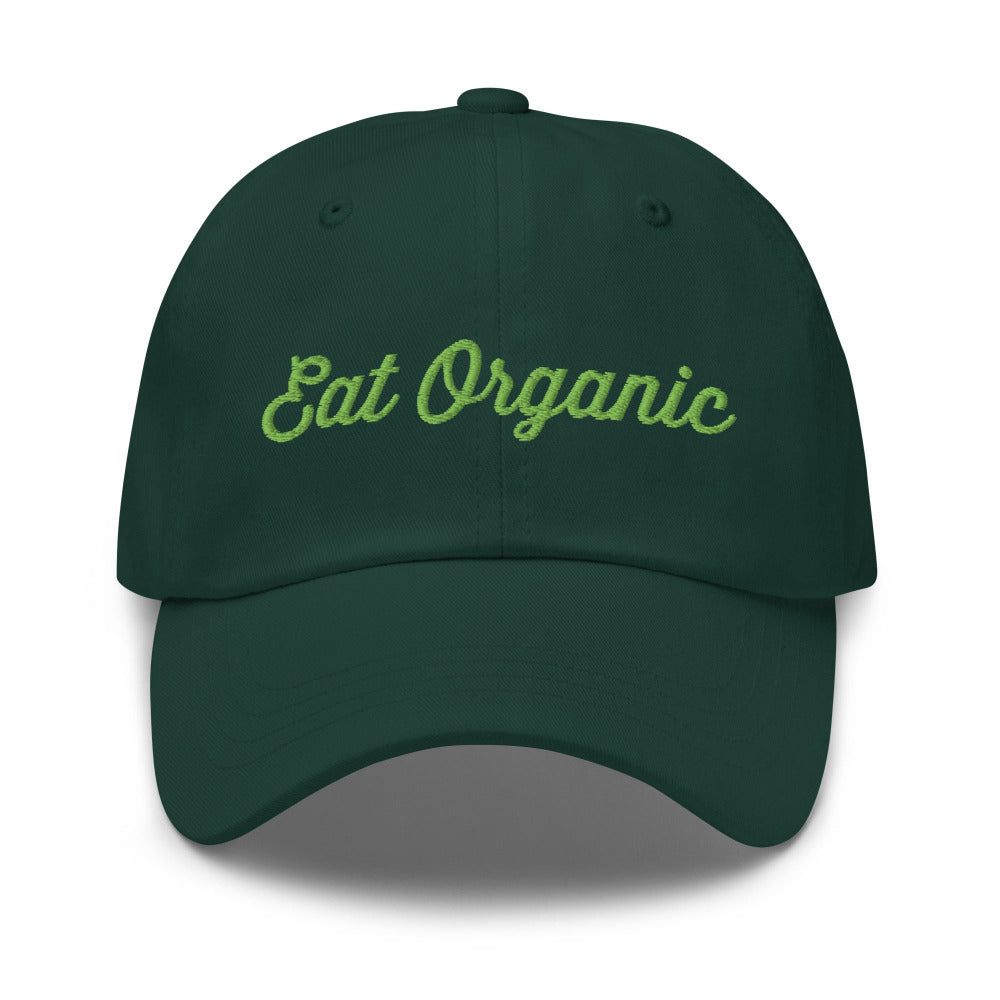 Eat Organic Cap - Spruce Color - https://ascensionemporium.net 