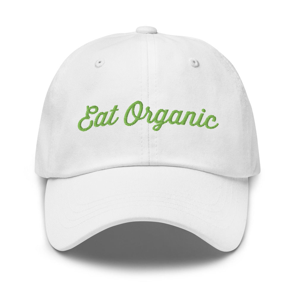 Eat Organic Cap - White Color - https://ascensionemporium.net 