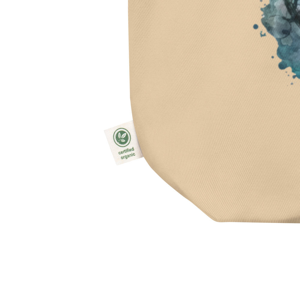 Breathe Watercolor Sphere Tote Bag - Oyster Color - https://ascensionemporium.net