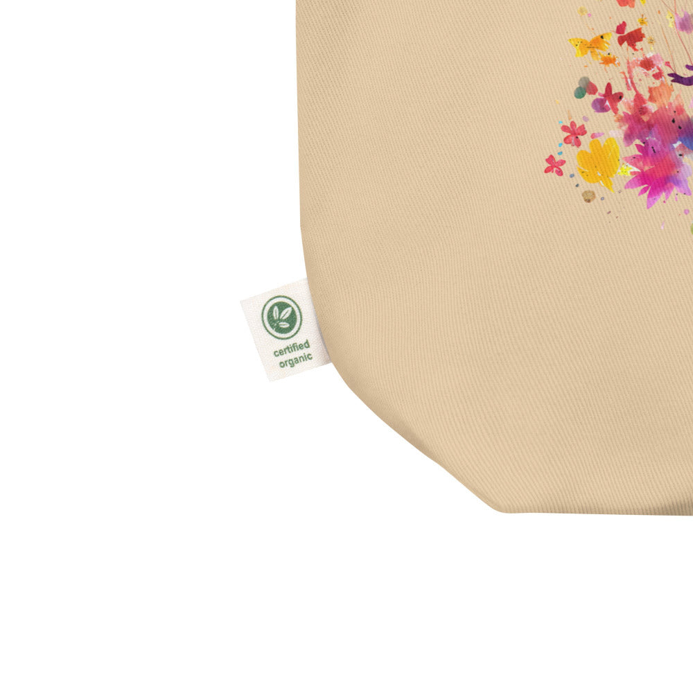 Breathe Rainbow Garden Tote Bag - Oyster Color - https://ascensionemporium.net