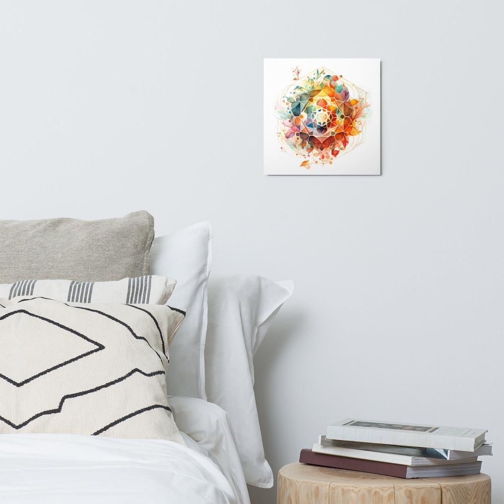 Sacred Geometry Watercolor Metal Print 9 - https://ascensionemporium.net