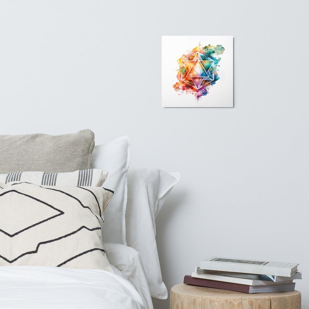 Sacred Geometry Watercolor Metal Print 10 - https://ascensionemporium.net