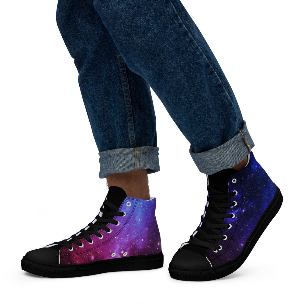 Dark Matter Men’s High Top Sneakers - https://ascensionemporium.net