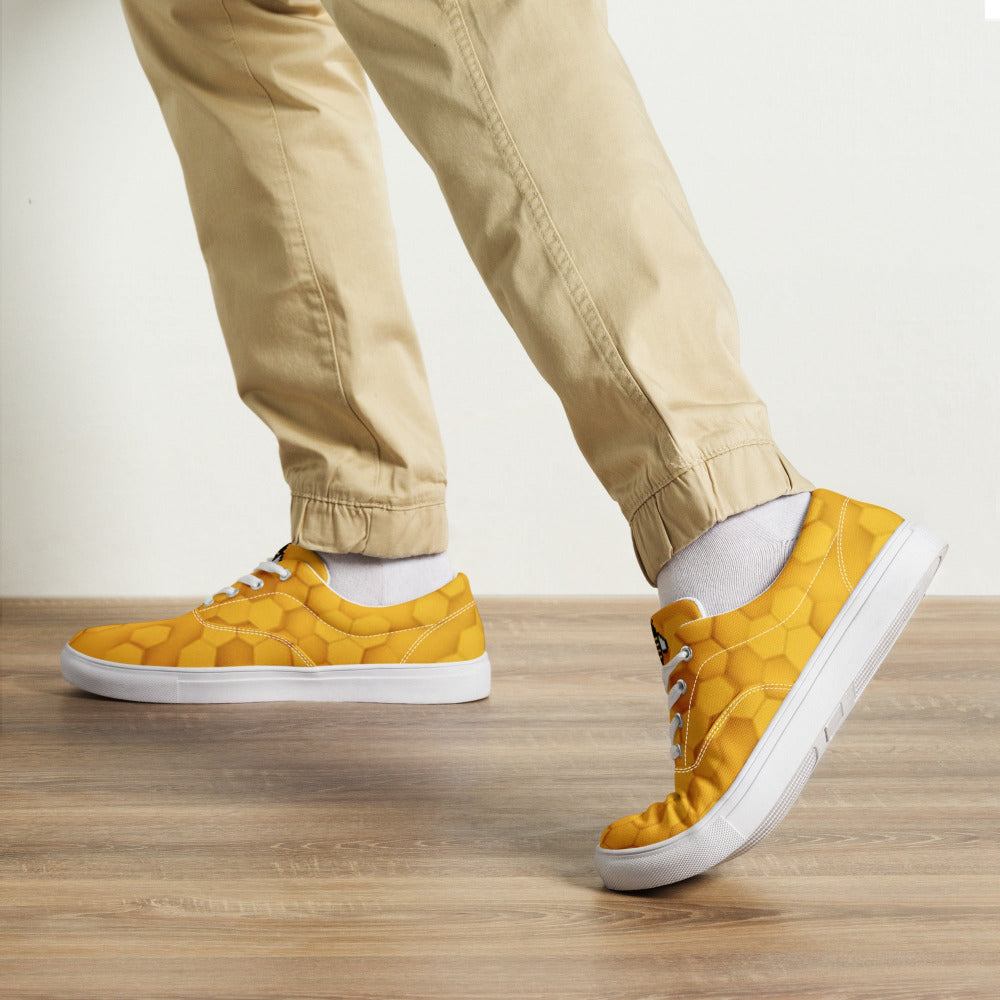 Honeycomb Men’s Canvas Sneakers - https://ascensionemporium.net