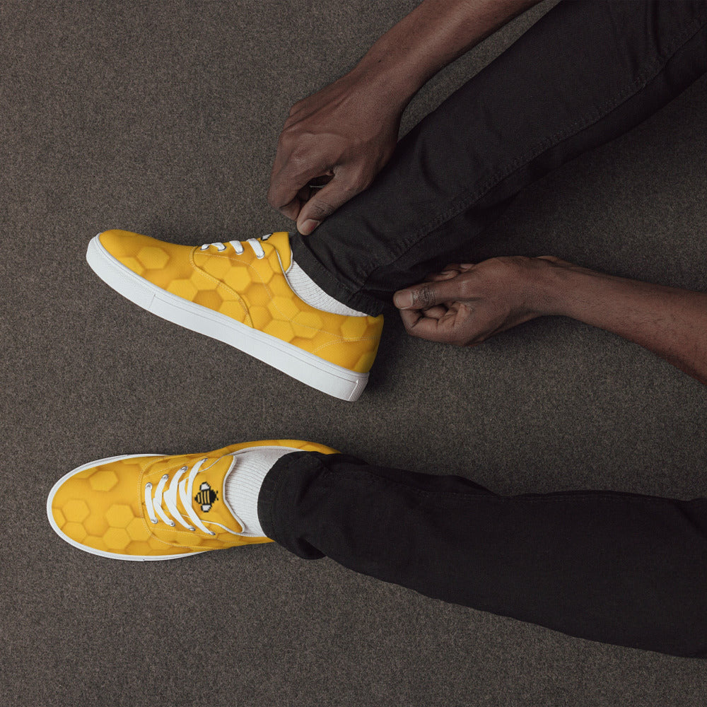 Honeycomb Men’s Canvas Sneakers - https://ascensionemporium.net