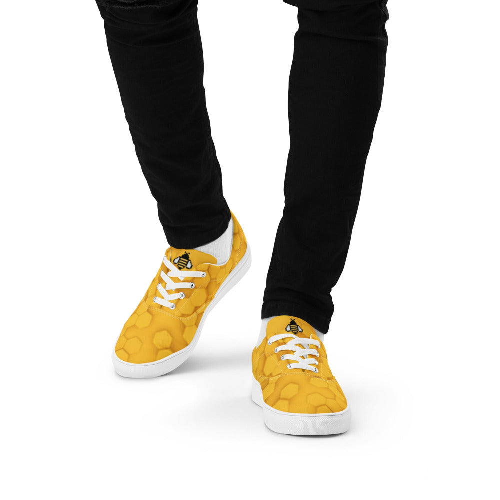 Honeycomb Men’s Canvas Sneakers - https://ascensionemporium.net