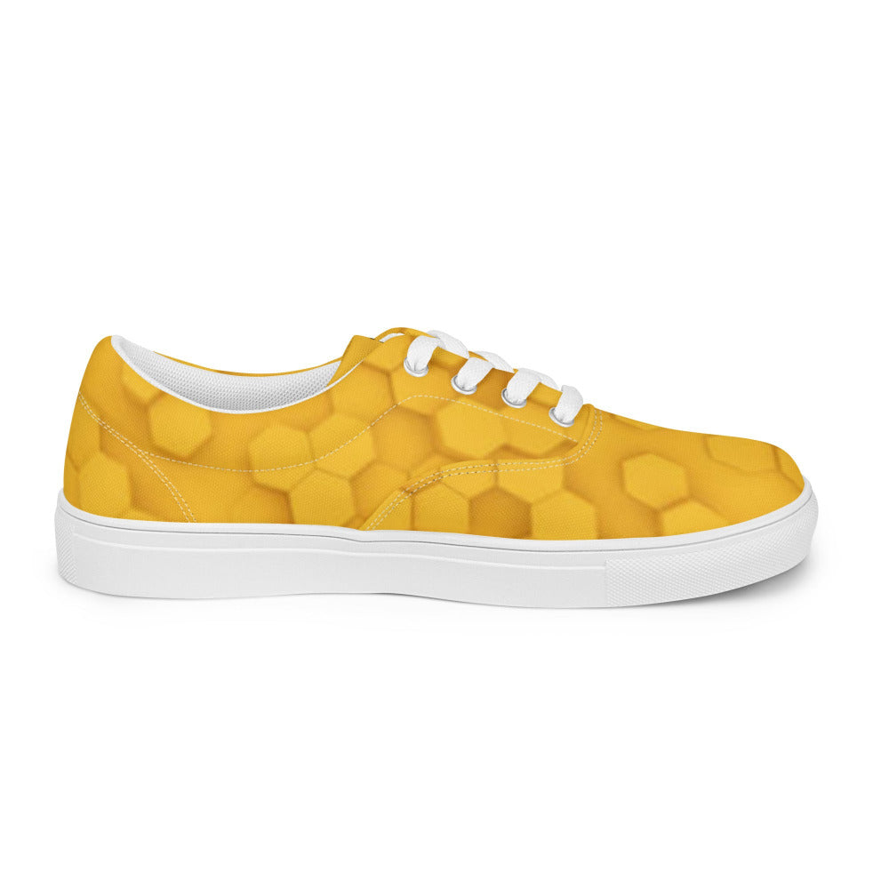 Honeycomb Men’s Canvas Sneakers - https://ascensionemporium.net