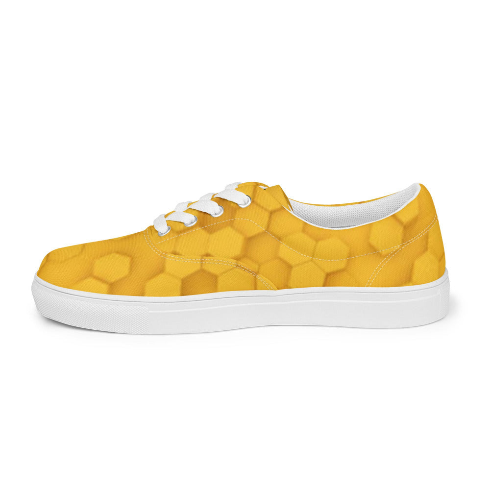 Honeycomb Men’s Canvas Sneakers - https://ascensionemporium.net