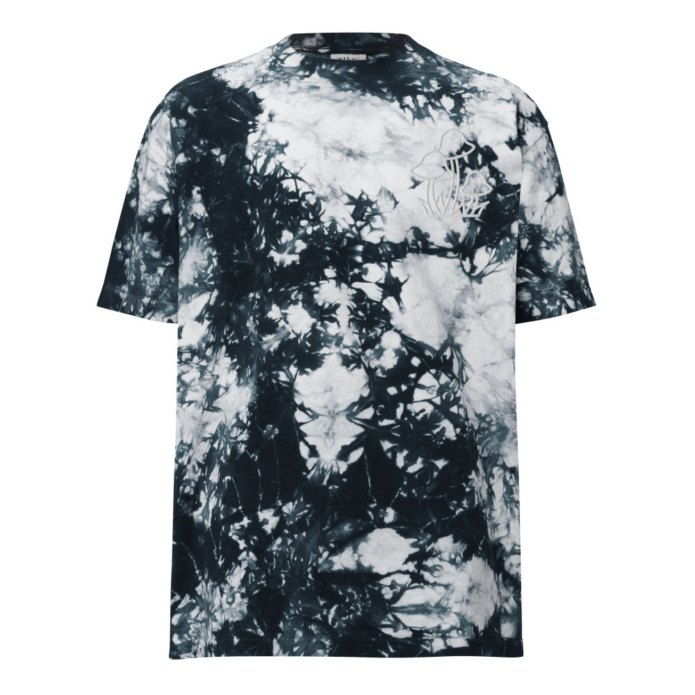 Mushrooms Embroidered Oversized Tie Dye TShirt — https://ascensionemporium.net