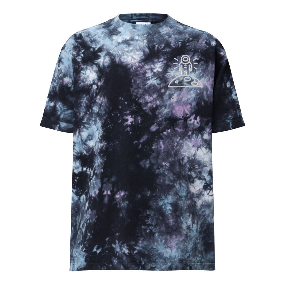 Astronaut Moonwalker Embroidered Oversized Tie Dye TShirt — https://ascensionemporium.net