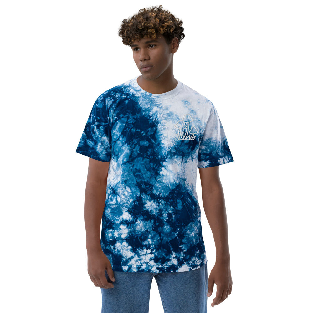 Mushrooms Embroidered Oversized Tie Dye TShirt — https://ascensionemporium.net