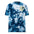 Winking Smiley Face Embroidered Oversized Tie-Dye TShirt - Navy & White Color - https://ascensionemporium.net