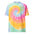 Winking Smiley Face Embroidered Oversized Tie-Dye TShirt - Sherbert Rainbow Color - https://ascensionemporium.net