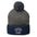 Breathe Pom-Pom Beanie - Dark Heather Grey/Navy