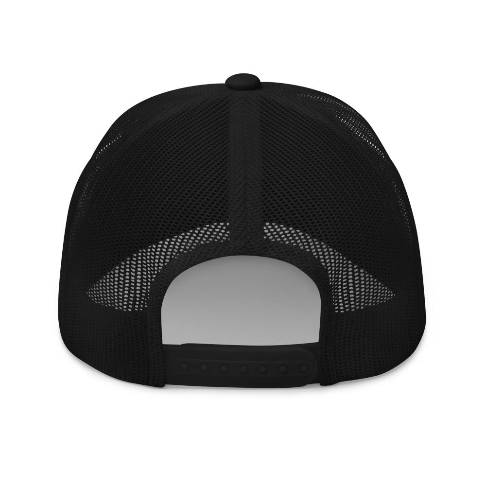 Aquarius Zodiac Embroidered Curved Bill Trucker Hat - Black Color - https://ascensionemporium.net