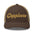 Capricorn Zodiac Embroidered Curved Bill Trucker Hat - Brown/Khaki Color - https://ascensionemporium.net