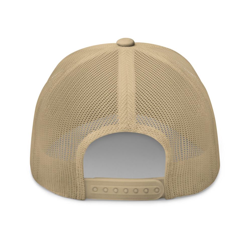 Aquarius Zodiac Embroidered Curved Bill Trucker Hat - Khaki Color - https://ascensionemporium.net