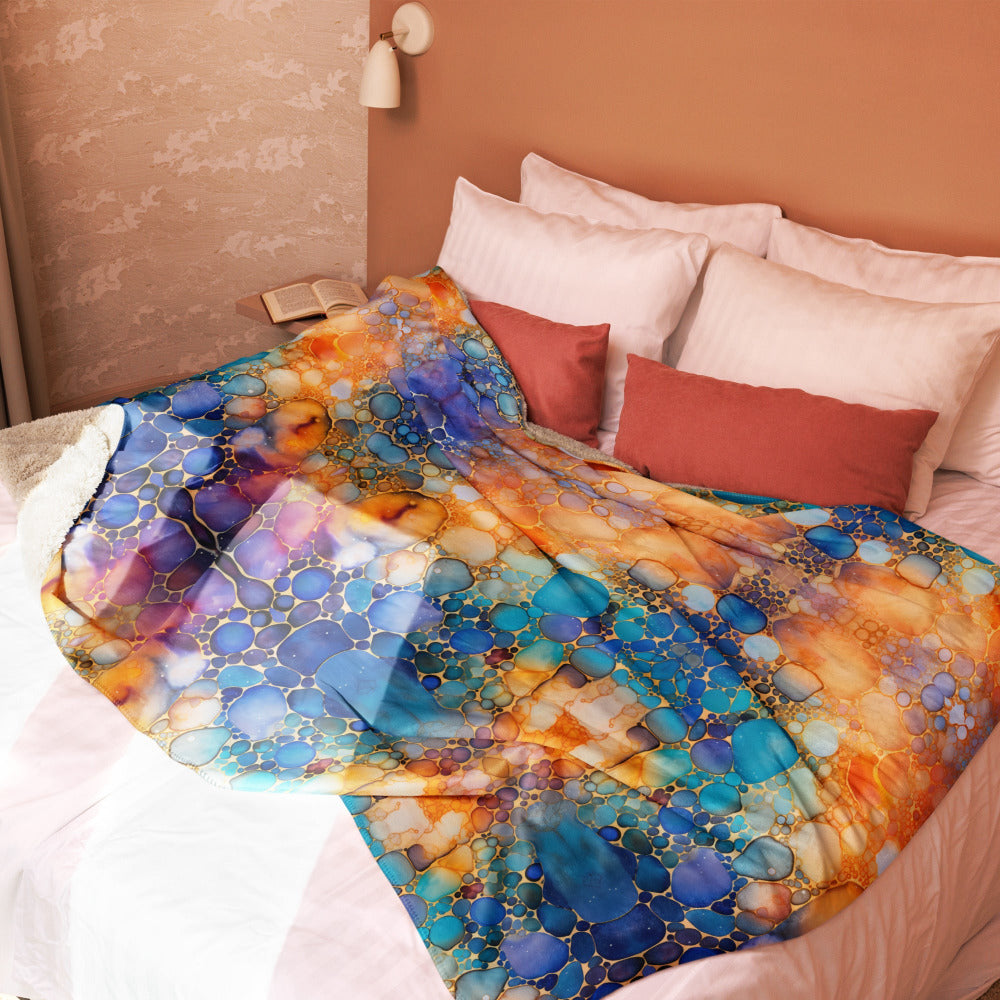 Colorful Multicolor Sherpa Blanket #5 - https://ascensionemporium.net