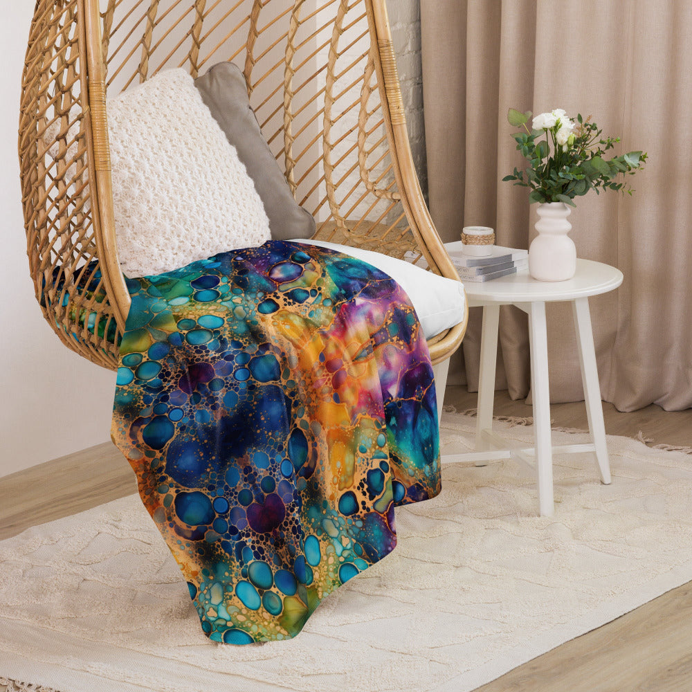 Colorful Multicolor Sherpa Blanket #10 - https://ascensionemporium.net